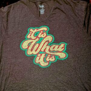 Graphic Tee Size 2XL Brown